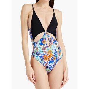 STELLA MCCARTNEY
Cutout floral-print swimsuit